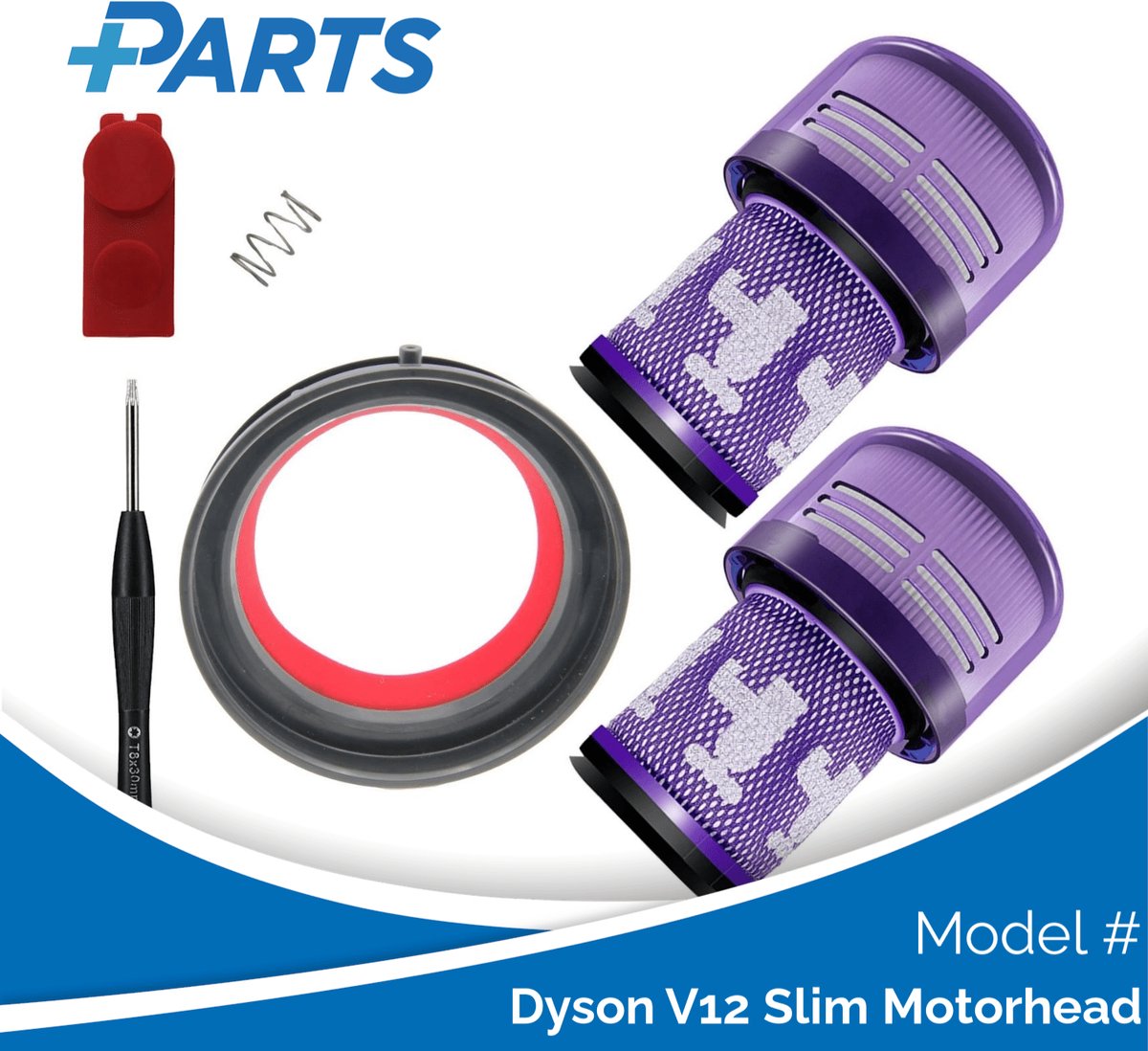 Dyson V12 Slim Motorhead Onderhoudsset (Plus.Parts® alternatief voor 971517-01)