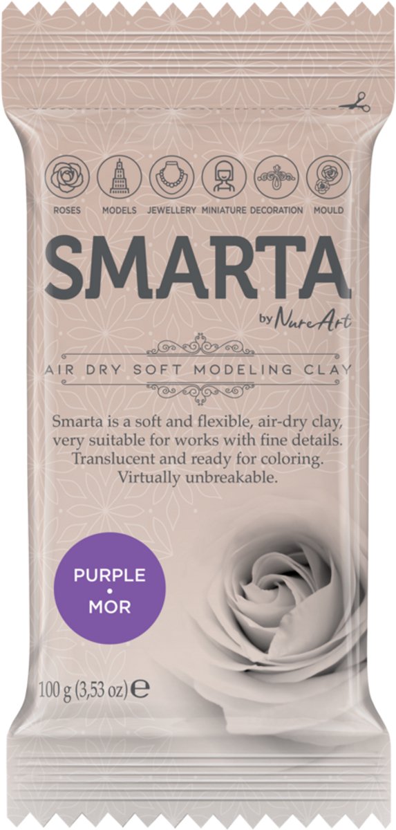 Smarta zelfdrogende klei - Purple 100g