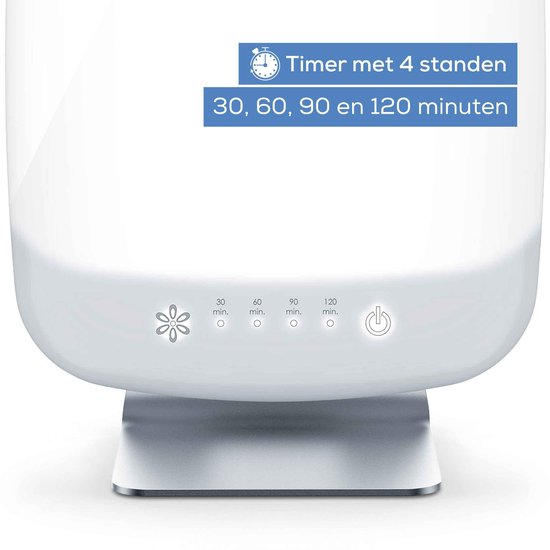 Beurer TL 95 Daglichtlamp – Lichttherapielamp 10.000 Lux (tot 14 000 Lux op 20 cm)– Medisch Gecertificeerd – SunLike® LED – Groot Verlichtingsoppervlak 37×30 cm – Dimbaar met 6 Helderheidsniveaus – Timer – Kantelbaar – UV-vrij – 3 Jaar Garantie