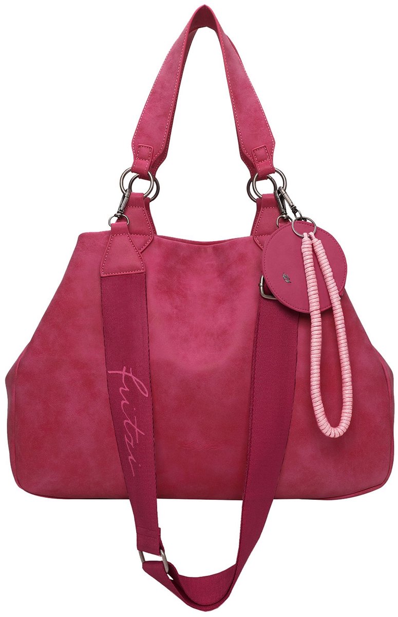 Fritzi aus Preußen schoudertas Izzy Vintage Shoulder Bag Dark Red wijnrood