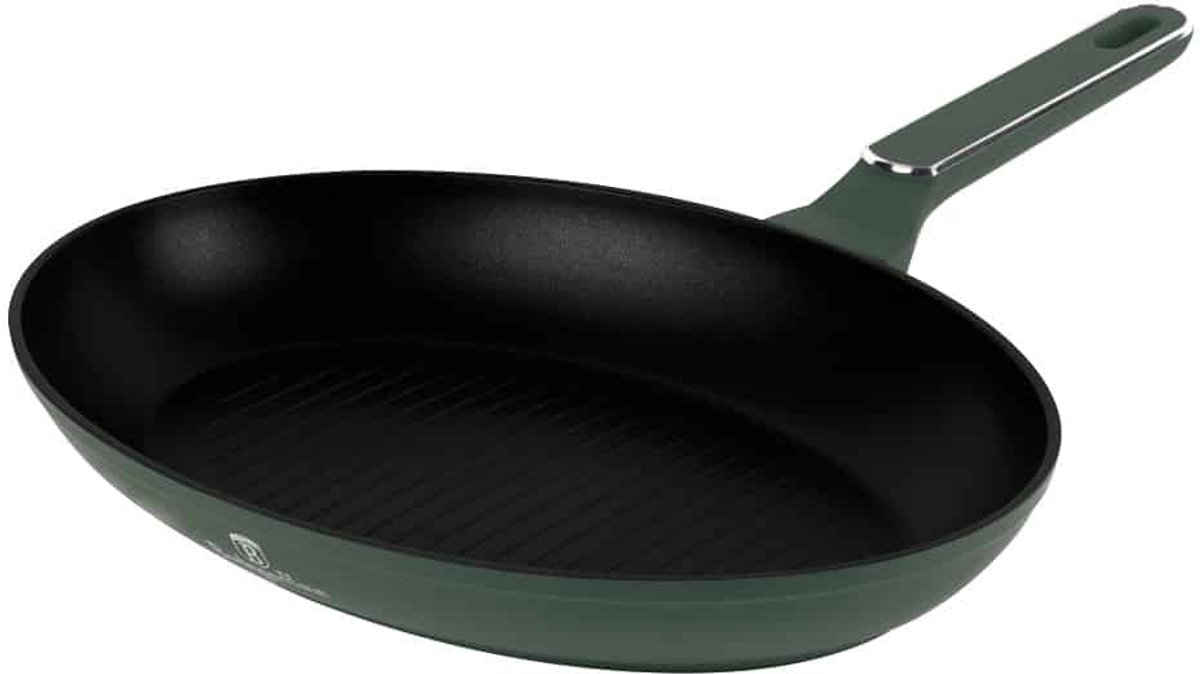 BerlingerHaus 8203 - Vispan - Koekenpan - 35 x 25 cm - Matt Green collection