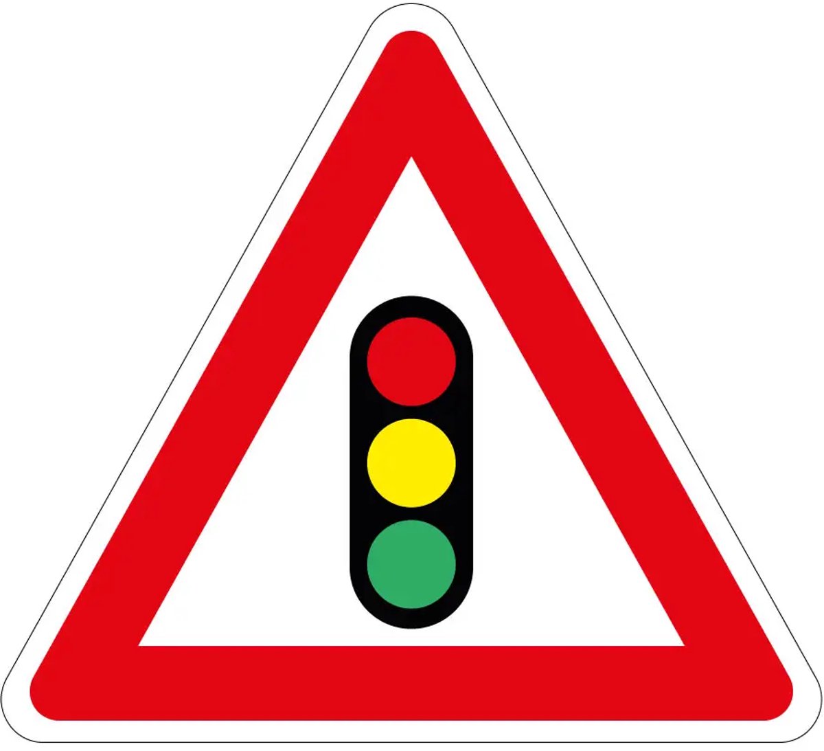Verkeerslichten sticker - J32 | 30 cm