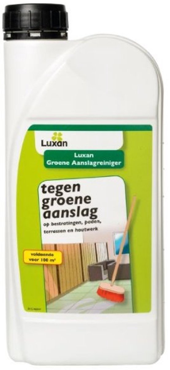 Luxan Groene Aanslagreiniger (1000 ml/100 m²) - Effectieve Groene Aanslagreiniger - Met gratis cheatsheet
