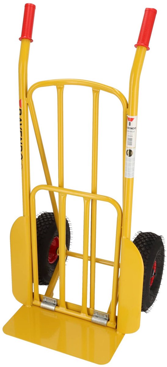 Ravendo Steekwagen CLM 250 LLS - Draagvlak 420x210 mm & Uitklapbaar Draagvlak 350x520 mm - 250 kg Draagvermogen