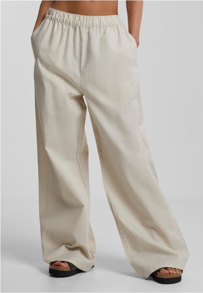 Urban Classics Linen Mixed Wijde broek L Groen