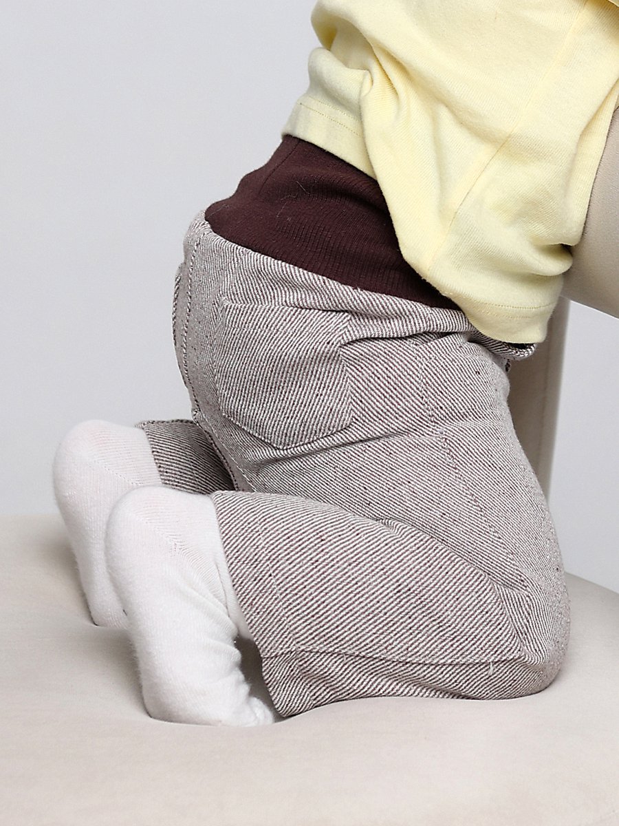 RobyKris Baby Broek - Katoen - Lichtbruin - Maat 68-74