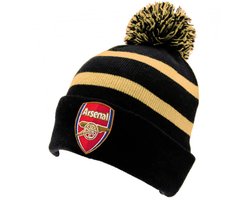 Arsenal muts pompon ST zwart