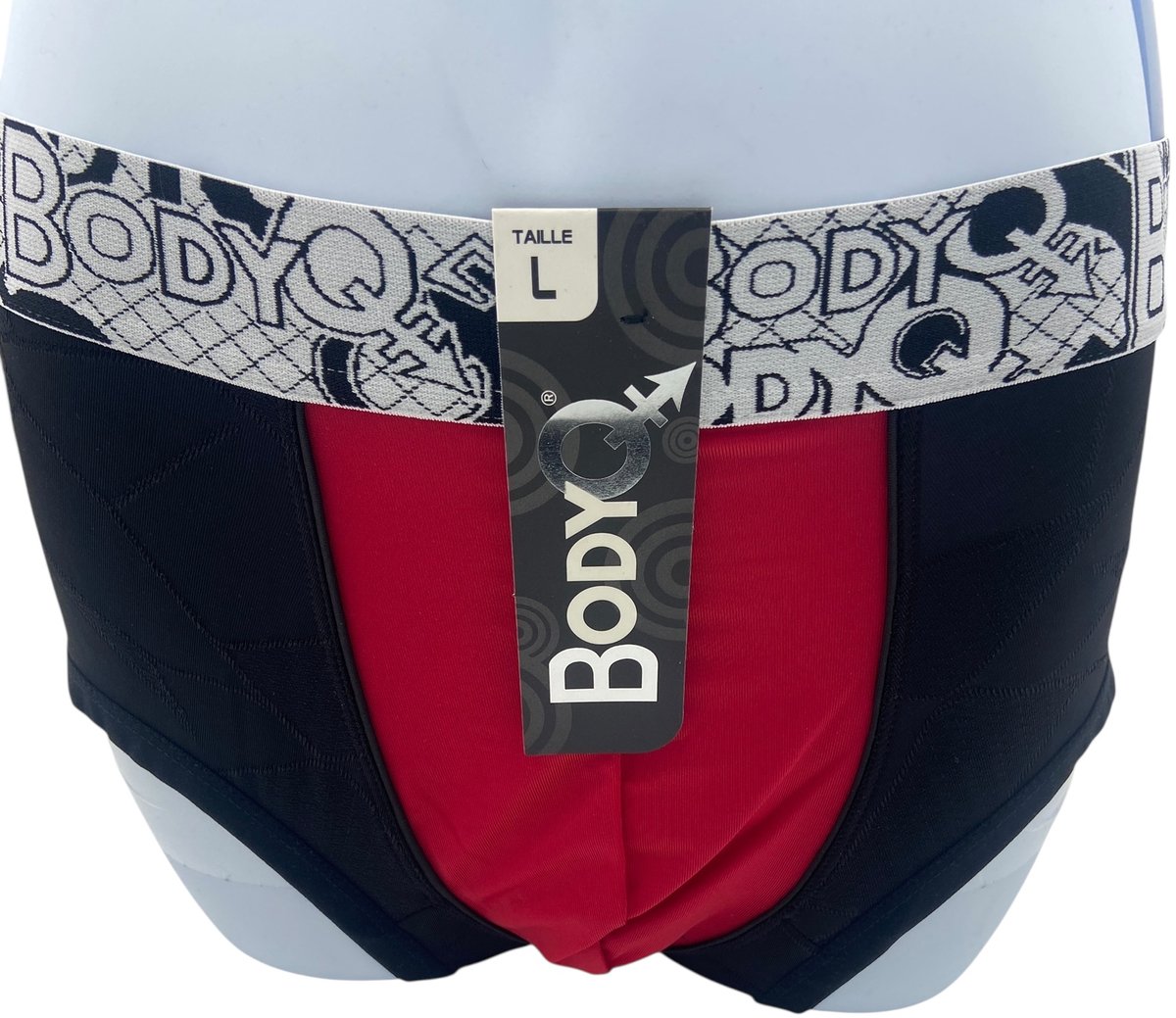 BodyQ Sexy Heren Boxershort – Zwart/Rood – Erotische Herenlingerie – Maat XL