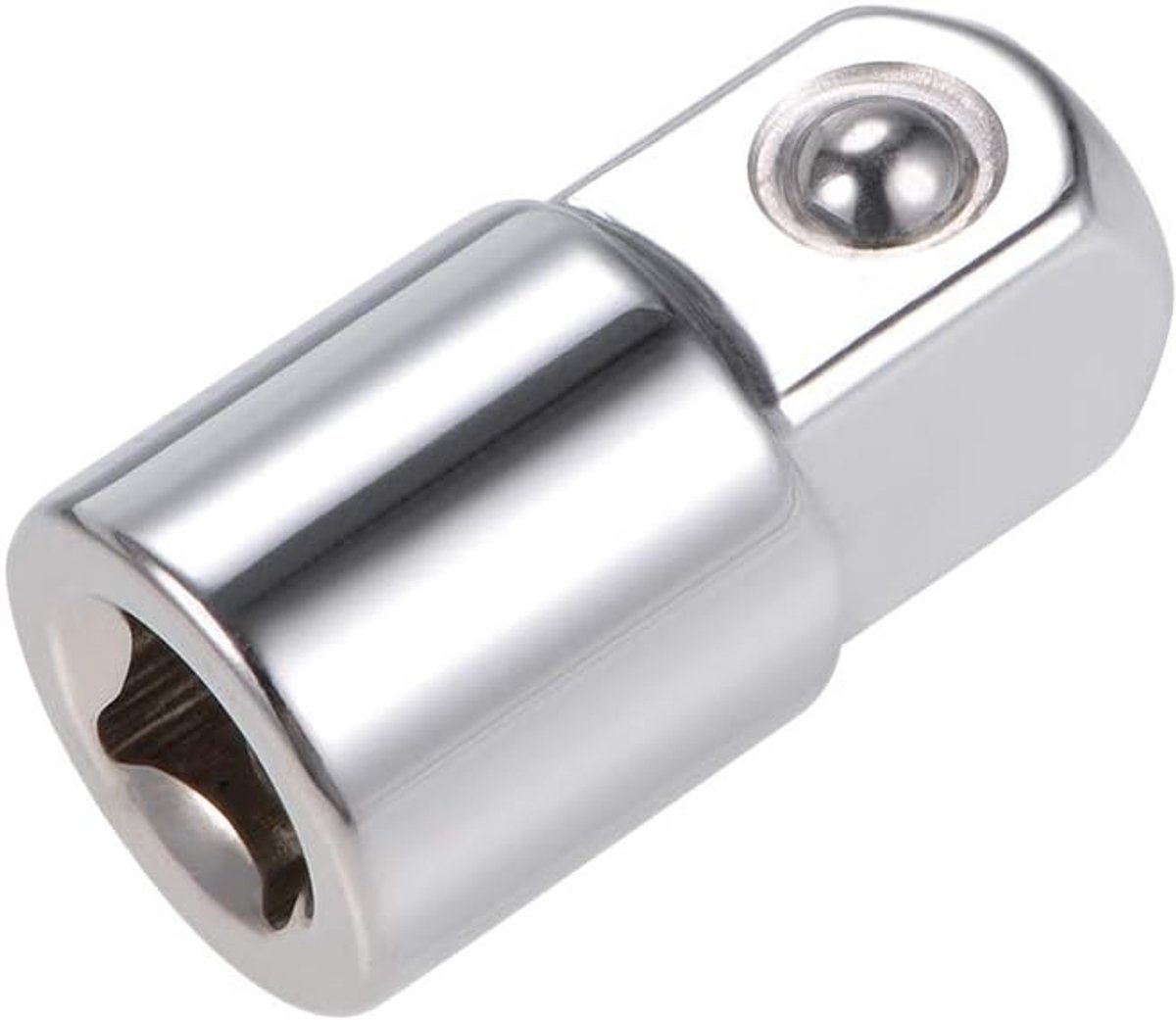 1/4" vrouwelijk naar 1/2" mannelijk verloopstuk, Cr-V staal, vrouwelijk naar mannelijk