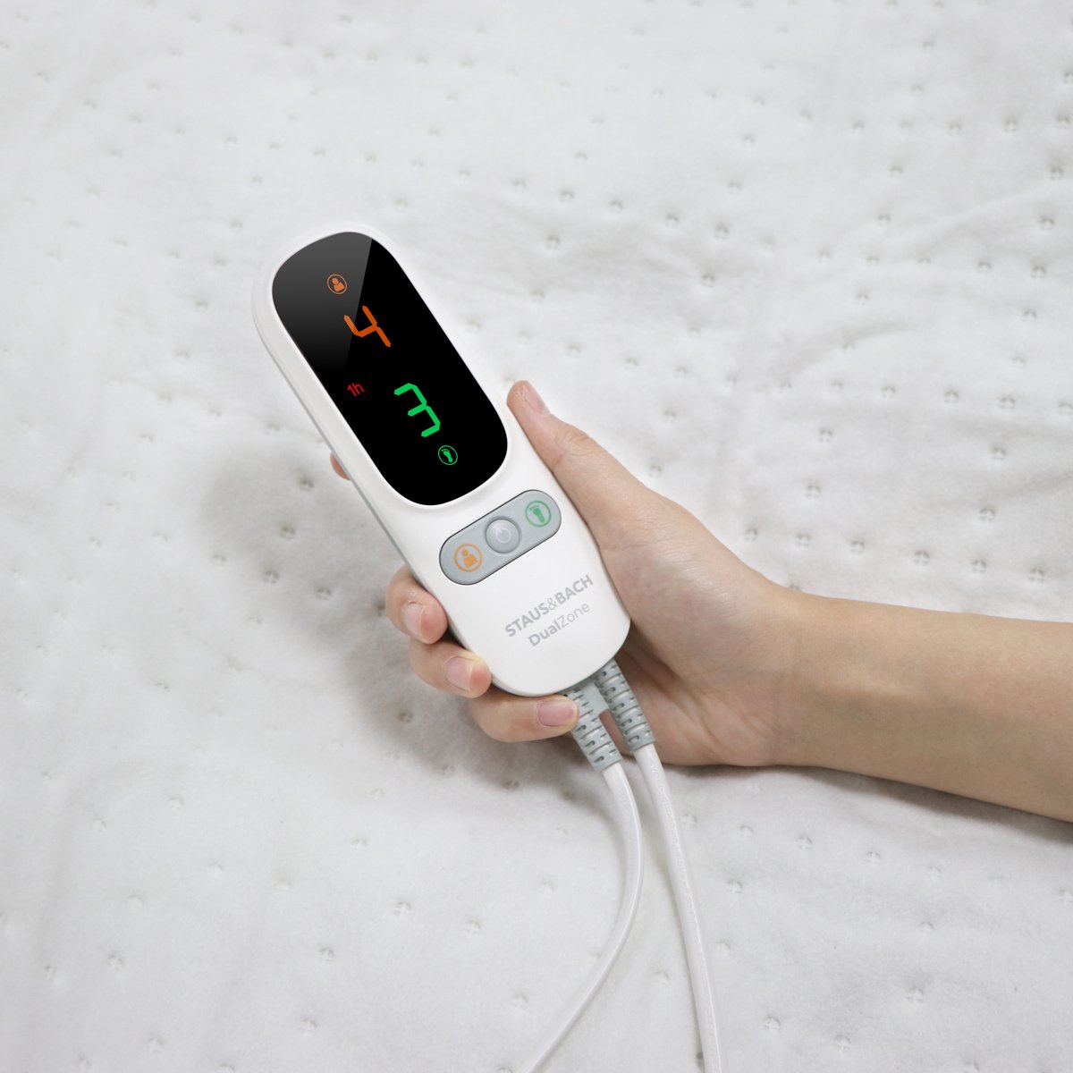 Afbeelding 3 van STAUS&BACH Elektrische onderdeken met voetwarmte 190x90 cm -