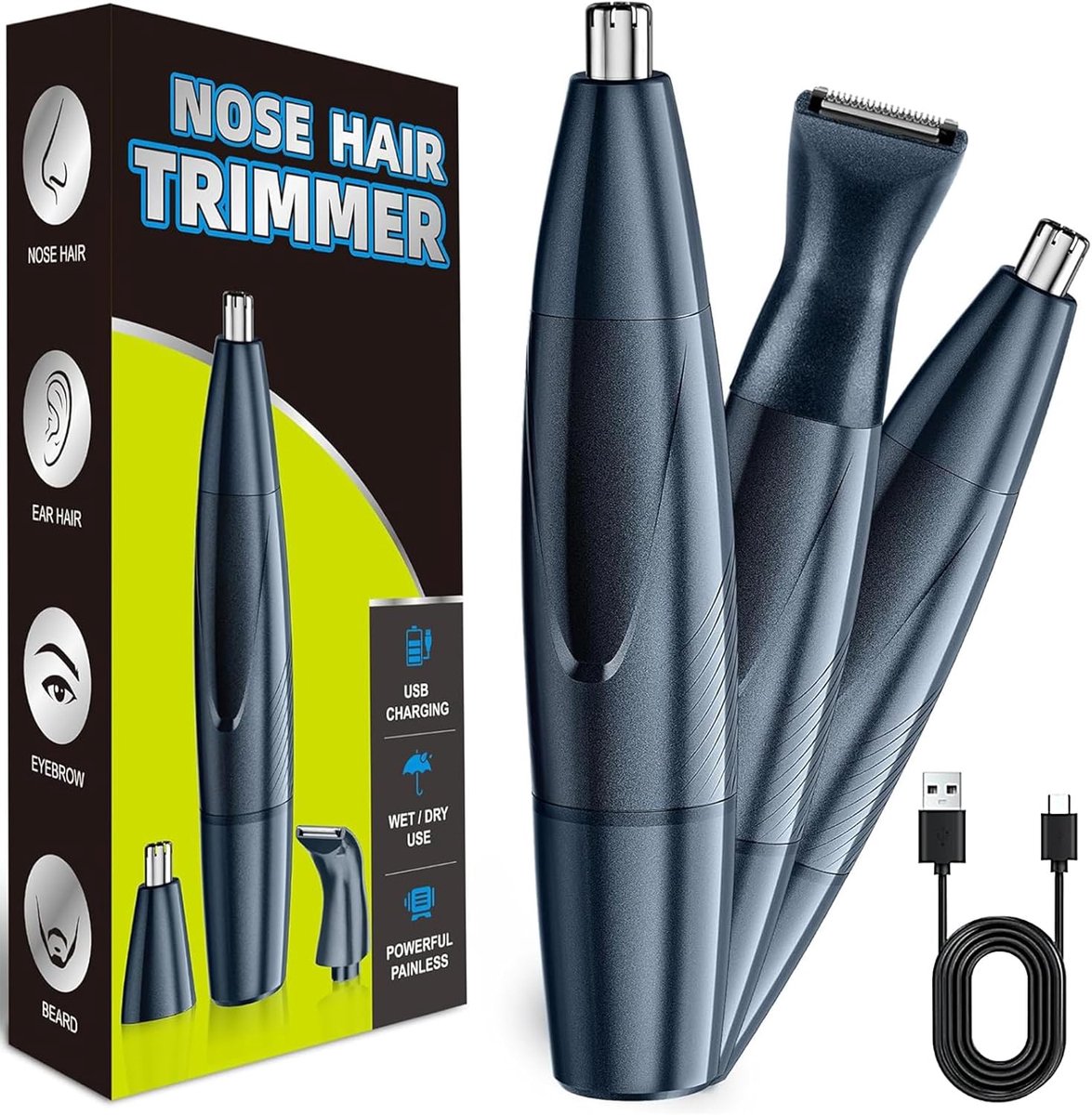 Solacis Neustrimmer - Oortrimmer - Neushaar trimmer - Neus tondeuse - Gezichtsverzorging - Mannen - Dames - Elektrisch - Grooming - Must have!