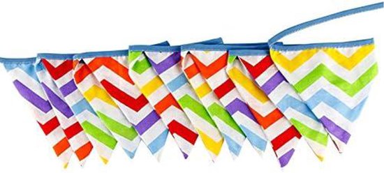 Verjaardag slinger papier 3-delig 4 meter