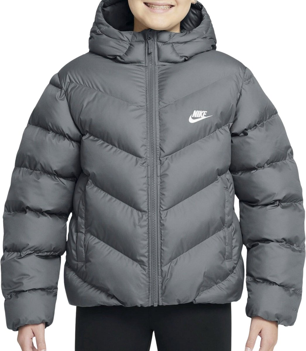 Nike Therma-FIT Puffer Winterjas Junior Grijs