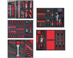 212-delige STARTER gereedschapsset – Foam trays klaar om te organiseren MW Tools TS MWE211