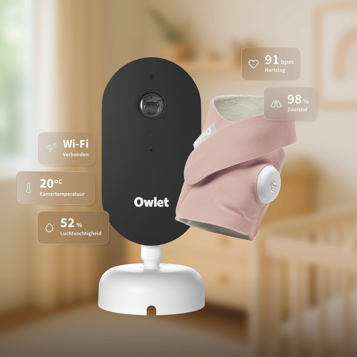 Owlet Baby Care, Owlet Dream Duo Baby - afbeelding 3
