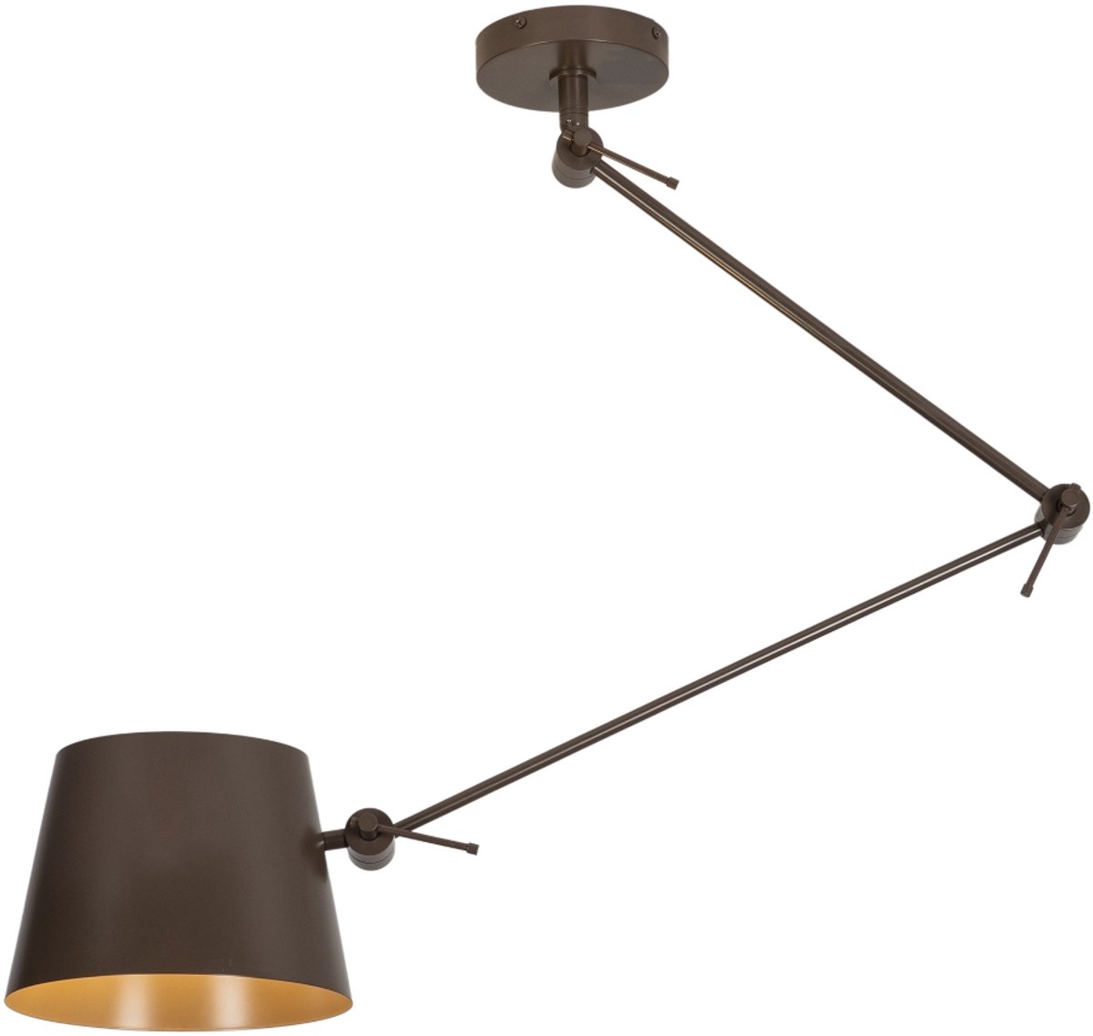 Lumidora Hanglamp 75385 - CANNES - E27 - Bruin - Metaal
