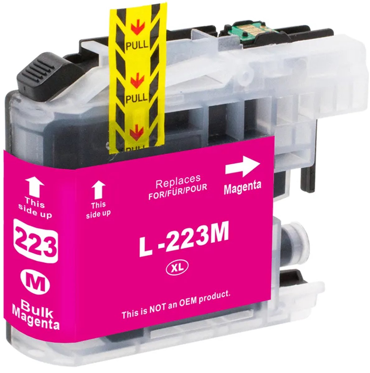 Inktcartridge Geschikt voor Brother LC223 | 1x Magenta cartridge - Geschikt voor MFC J5320DW - J4120DW - J4420DW - J880DW - J480DW - J4620DW - J5620DW - J680DW - J5625DW - J4625DW - J5720DW