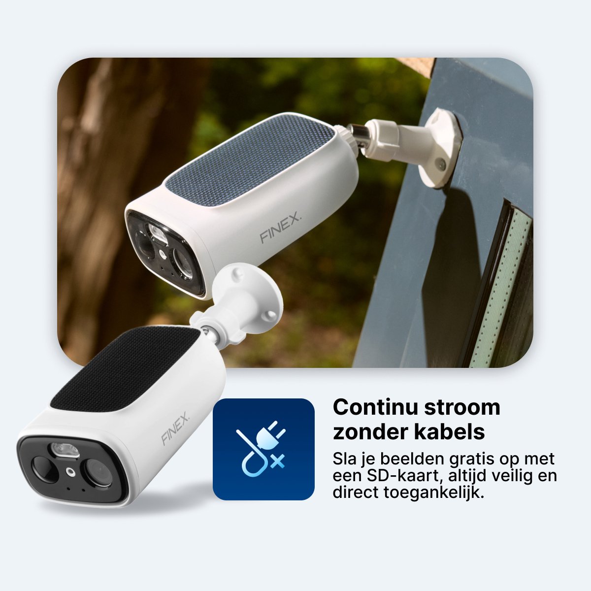 Afbeelding 3 van Finex Draadloze Beveiligingscamera - Inclusief SD-kaart
