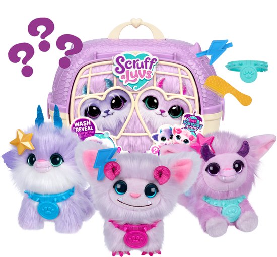 Scruff Let Scruff a Luvs – Twin Fantasy Knuffels in Draagmand – 2 Magische Mystery ...
