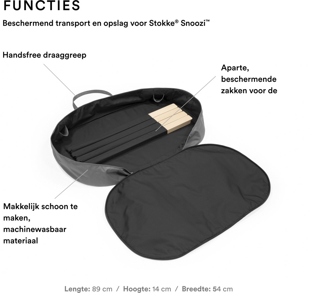 Stokke Snoozi-tas, donkergrijs thumbnail 3