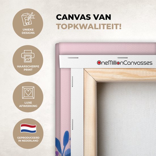 Tableau sur toile 80x120 cm - Décoration murale exclusive - Paradis coloré - Vivant - Islamique - Décoration murale pour salon - Décoration de chambre - Accessoires de chambre - Peintures sur toile