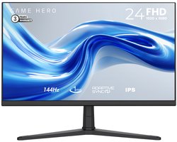 GAME HERO® 24 inch FHD Gaming Monitor - 144Hz -1ms - IPS