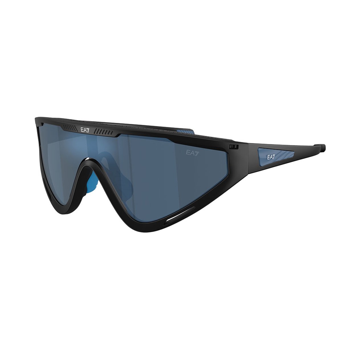 Ea7 Luxottica 0q74001 Zonnebril Transparant Dark Blue Mirror Blue/CAT3 Man,Vrouw