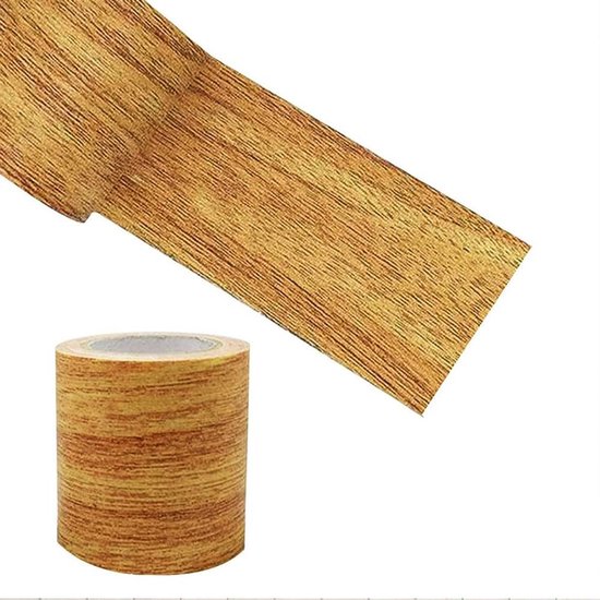 Homéa Essentiel Bezemkop van kunststof met zijdevezel, bruin en zwart, L 37 cm