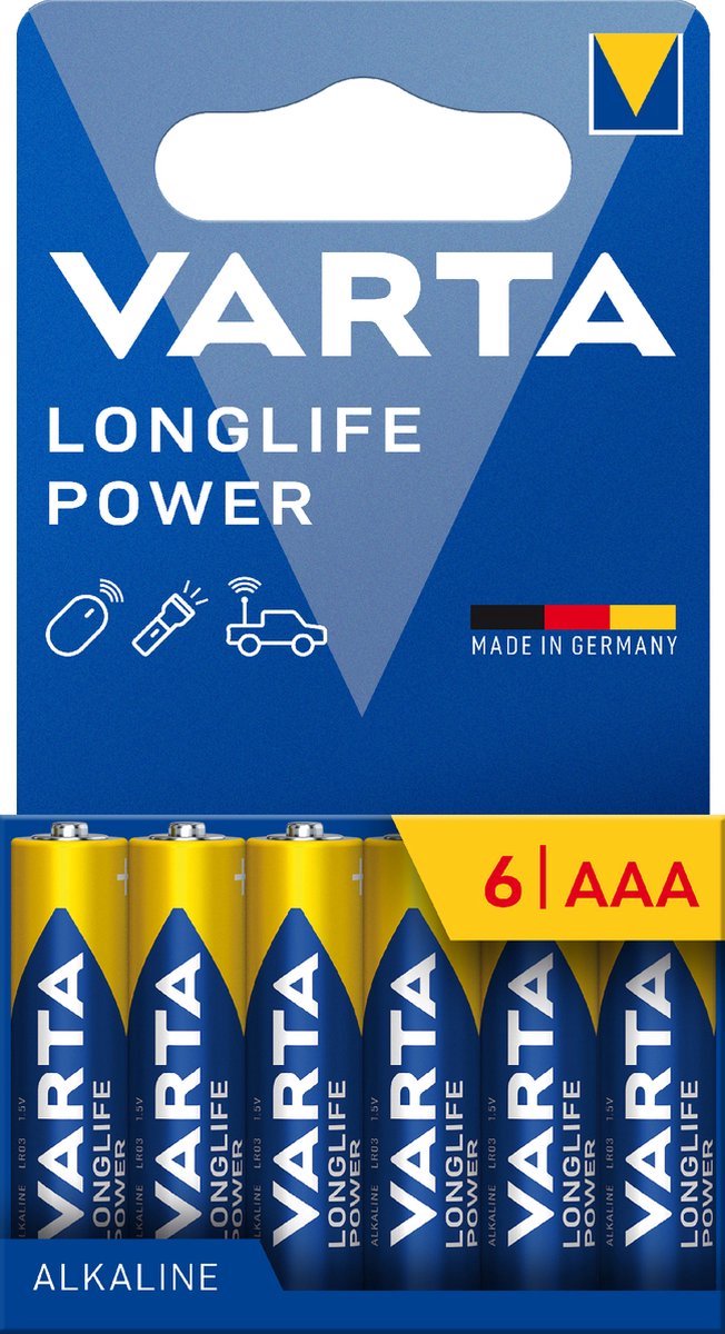 Varta Longlife Power AAA Batterijen - 60 stuks