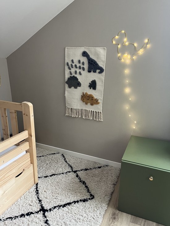 Dinolampje - Dino lampje - Dino lamp - Metaal - Ledverlichting - Nachtlampje - Babykamer - Kinderkamer - Goud - 40cm van Merkloos — afbeelding 2