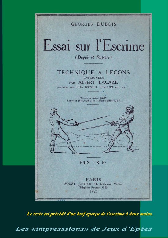 Essai sur l'Escrime (Dague et Rapière) - cover