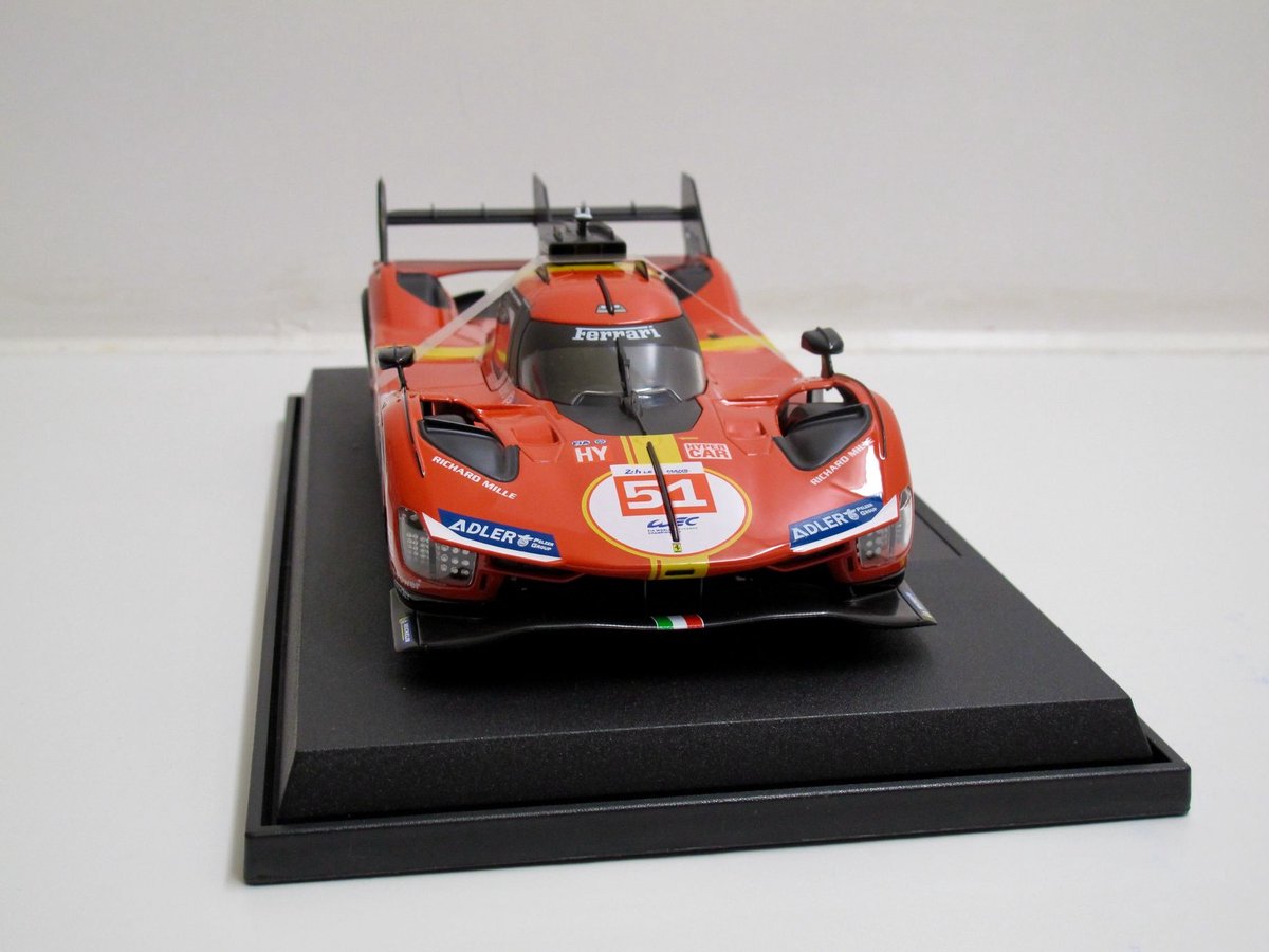Bburago 1/18 Ferrari 499P #51 Calado / Giovinazzi / Pier Guidi 24h Le Mans Winner 2023