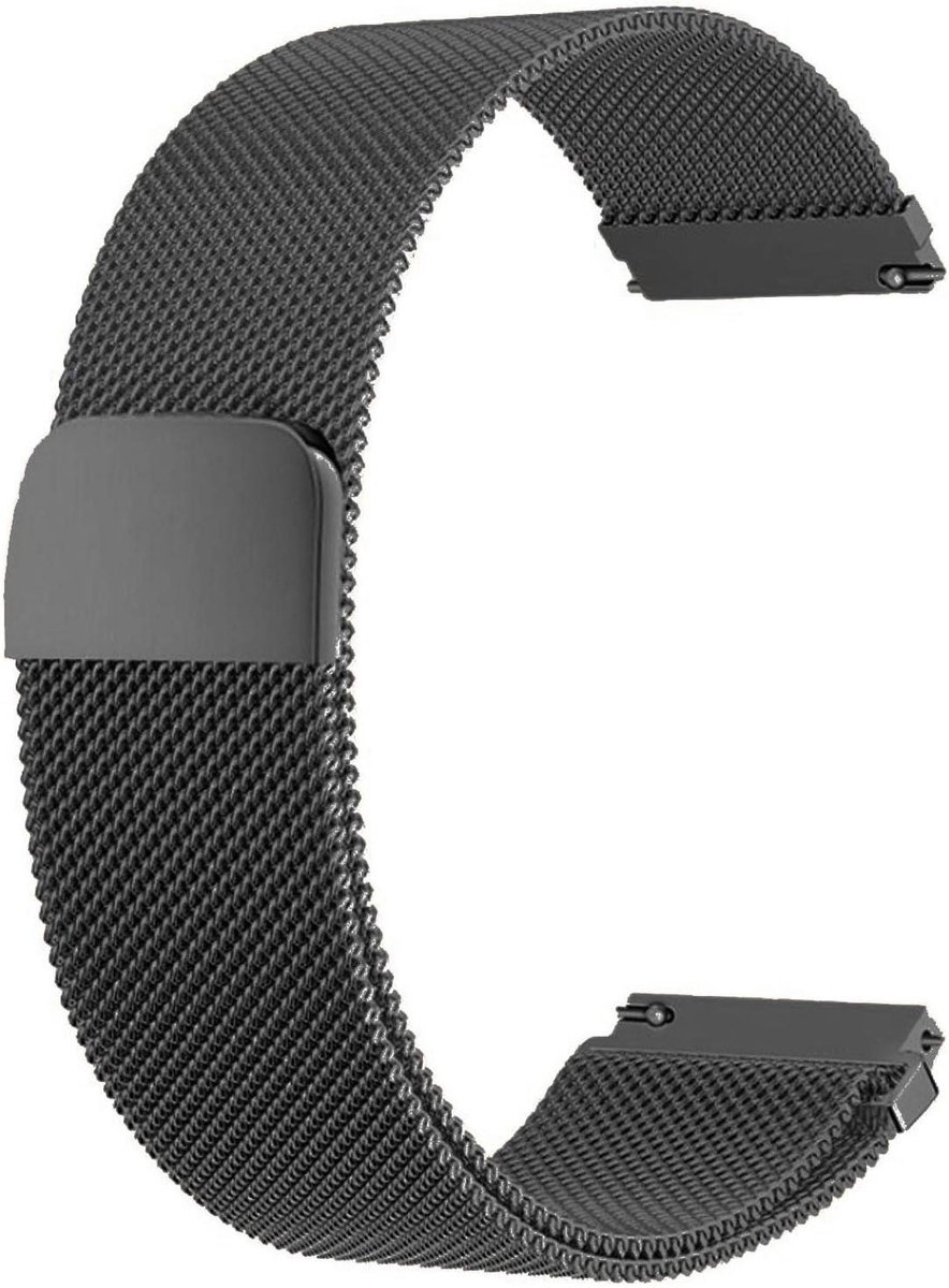 Mesh Geweven Roestvrij Staal Quick Release Horlogeband met Magnetische Sluiting - Verstelbaar voor Mannen en Vrouwen