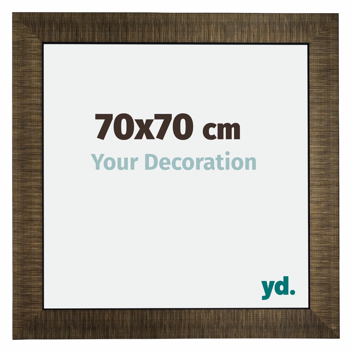 yd. Your Decoration - Fotolijst 70x70 cm - Hout - Champagne Geborsteld - Leeds