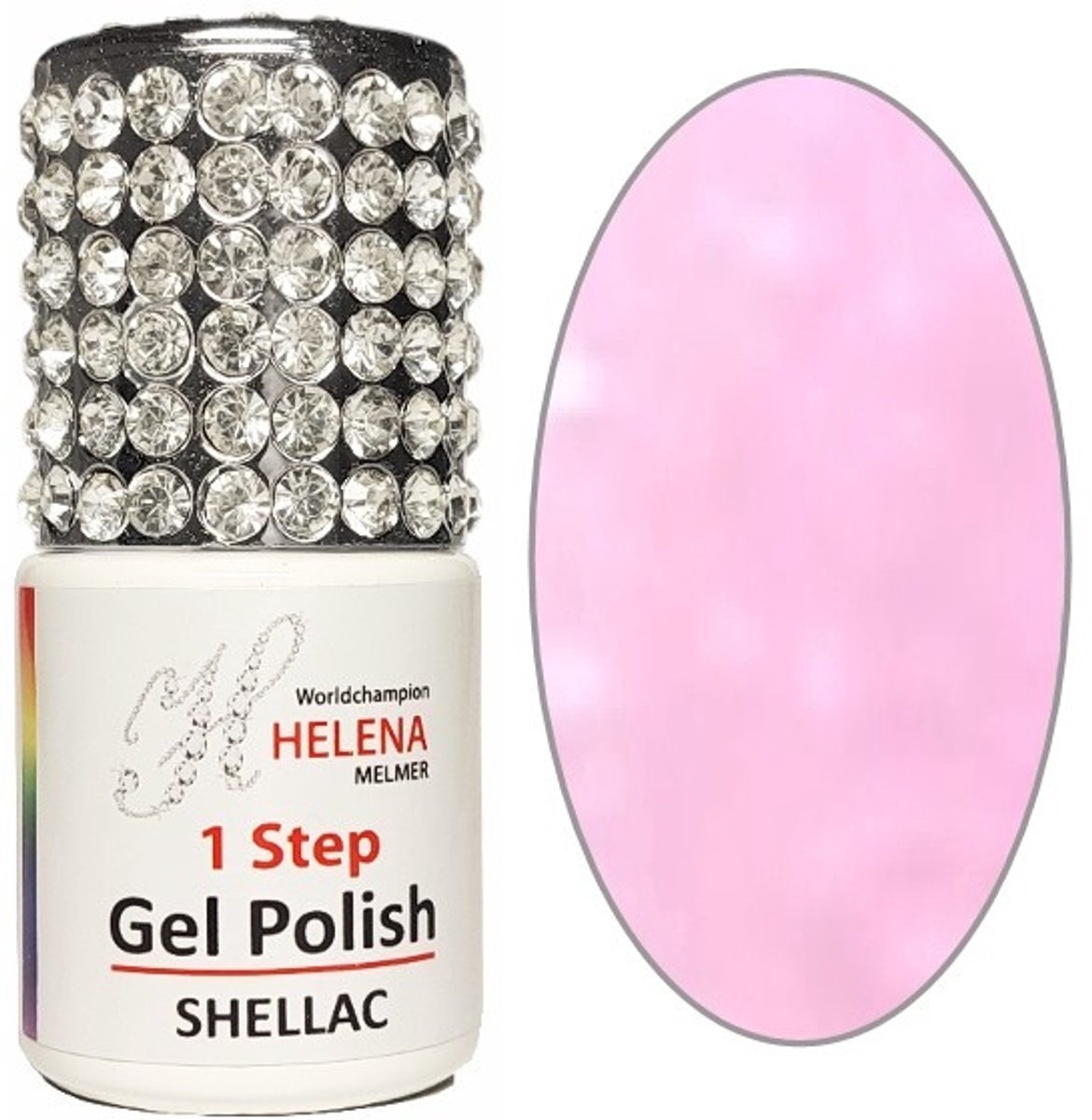 Helena - 1 Step Gel Polish - Fel Roze met Sprankelijke Glans - 075