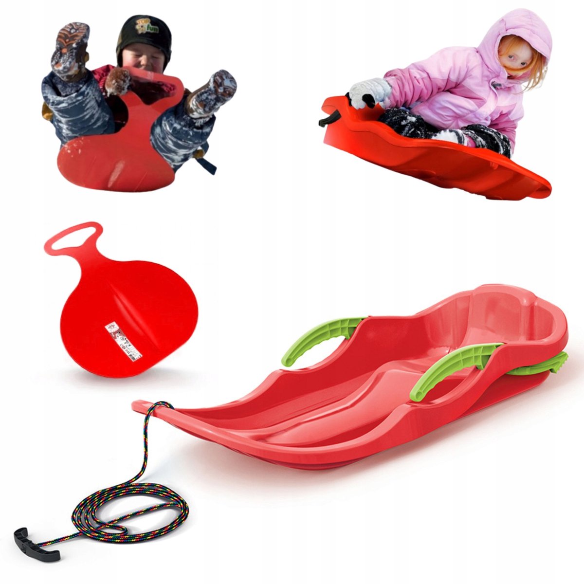Slee met rem Race S en appel slee
