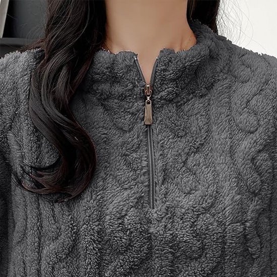 Niwicee Dames Pyjama Set Fleece Pyjama Pluizige Pyjama's