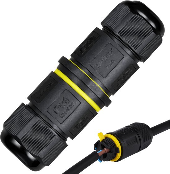 Twenty4seven® Cable Box I Connector 3P - Connecteur de câble pour 2 câbles - Étanche IP68 - 4 à 8 mm