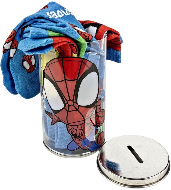 Spidey et ses incroyables Friends 4 paires de Chaussettes dans une tirelire
