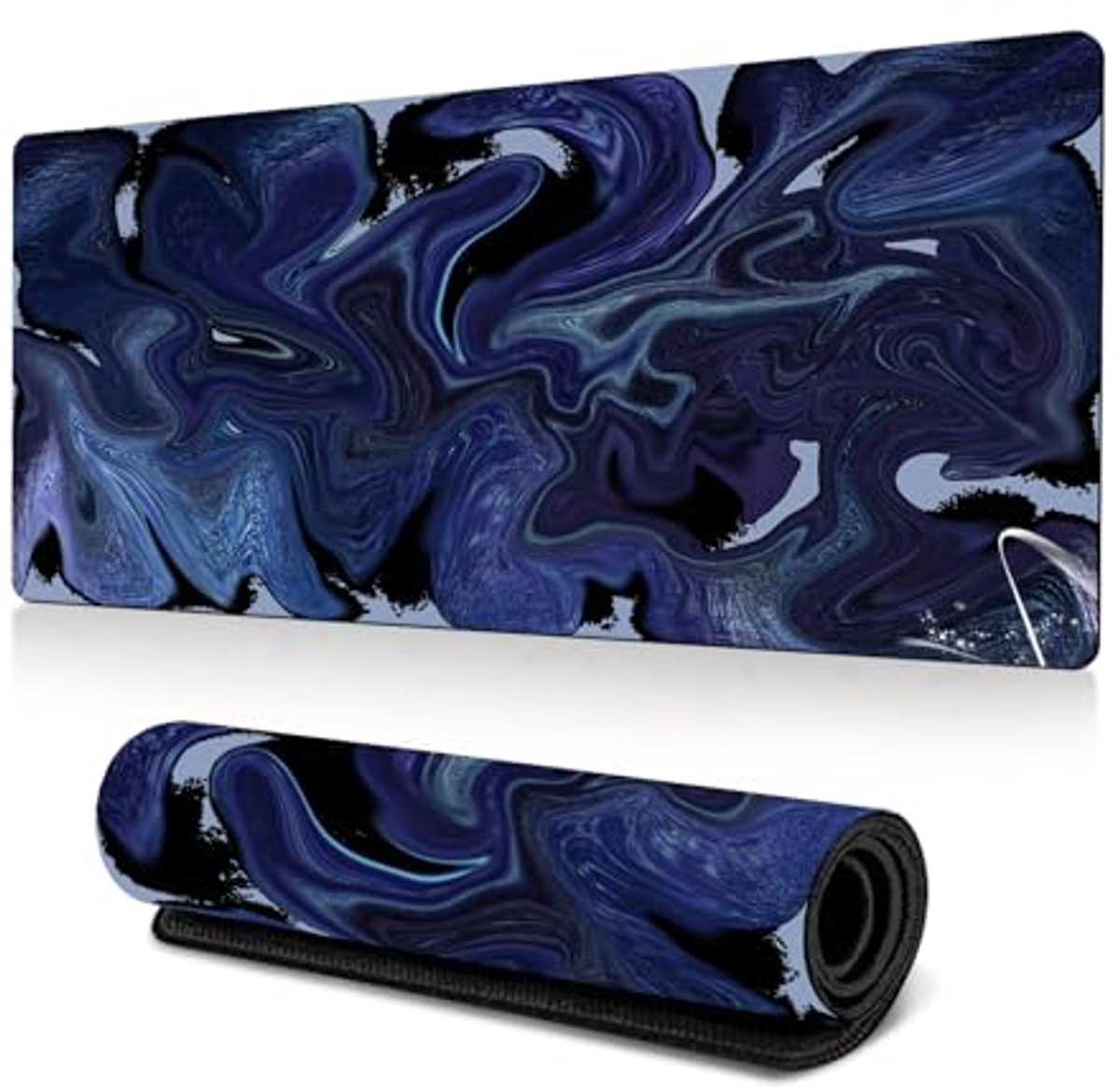 XL Gaming Muismat met Abstract Patroon - Blauw - 60 x 30 cm - Antislip en Geschikt voor Elke Muis, Toetsenbord en Laptop