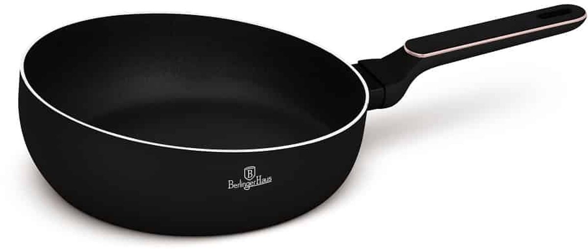 BerlingerHaus 8351 - Wokpan - Flipover - 26 cm - Black Rose collection