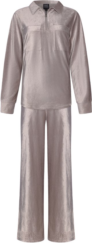 Pastunette Premium - Huispak - Beige - Rib Velours - Maat 44