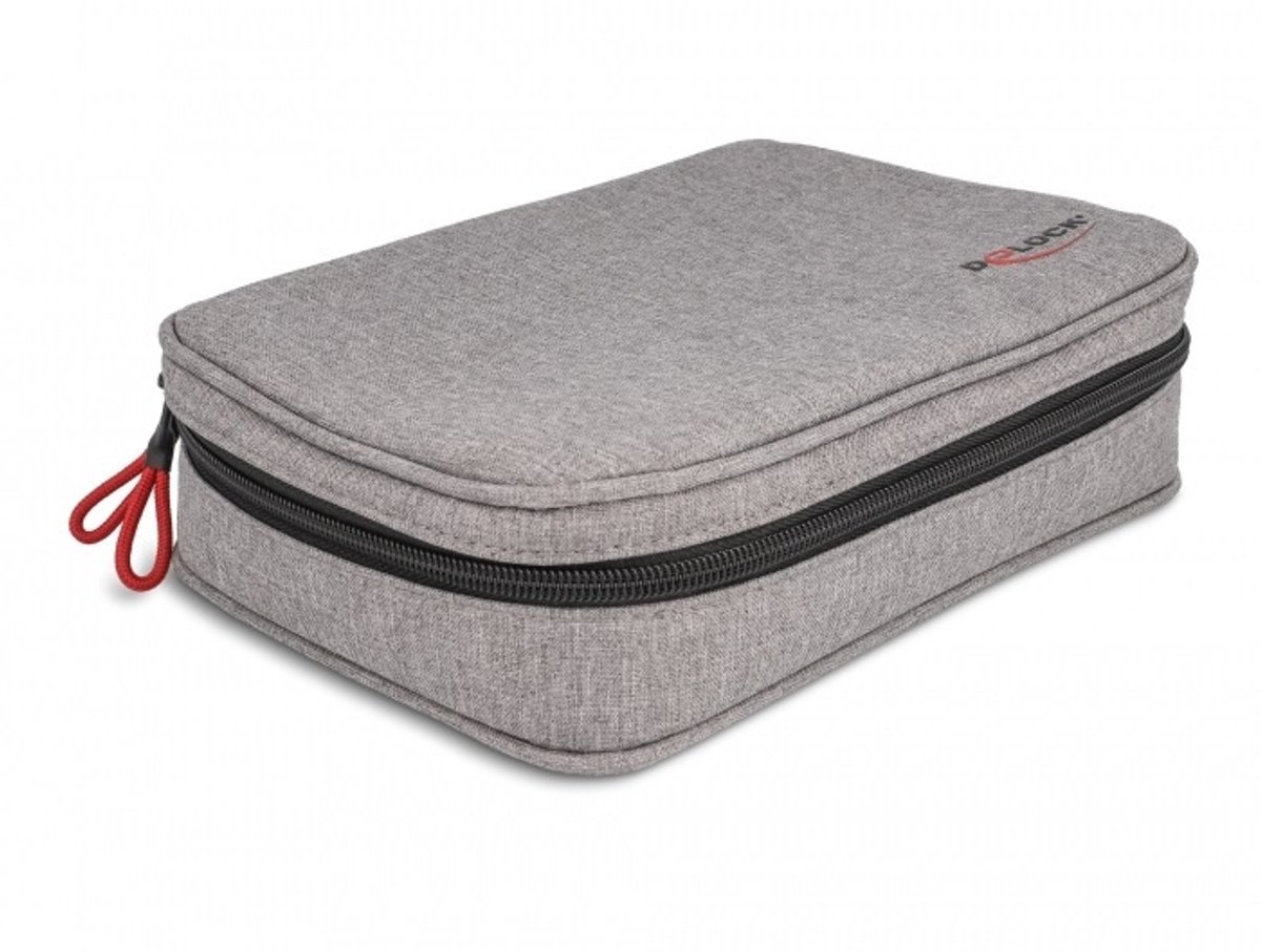 DeLOCK accessoires organiser tas met ritssluiting / grijs