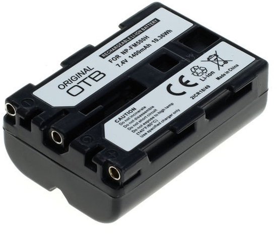 Camera accu 1400mAh Li-Polymeer voor Sony NP-FM500H, Vivaz, Alpha SLT en Hasselblad HV