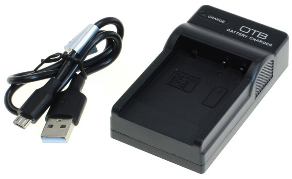 vhbw USB-C-oplader compatibel met Leica D-Lux 5, 6 cameracamcorder - oplaadstation + USB-C-kabel met oplaadindicator