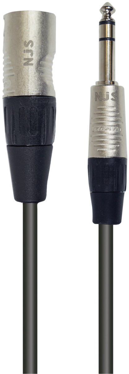 NJS/Rean Professional XLR (m) - 6,35mm Jack mono (m) kabel | 1 meter