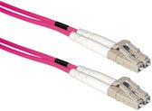LC Duplex Optical Fiber Patch kabel - Multi Mode OM4 - paars / LSZH - 10 meter