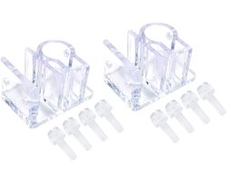 Allecto plus - Aquarium Water Flow Filter Montage Slang Buis Bevestiging Clip met Waterpijp Houder - Voor Aquarium Waterpijp Ophangen en Reinigen van Water