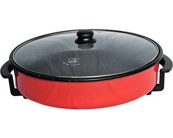 Royal Swiss® – Elektrische Hapjespan 42 cm – 1500W – Diepe Pan 9 cm met Thermostaat – Ideaal voor…