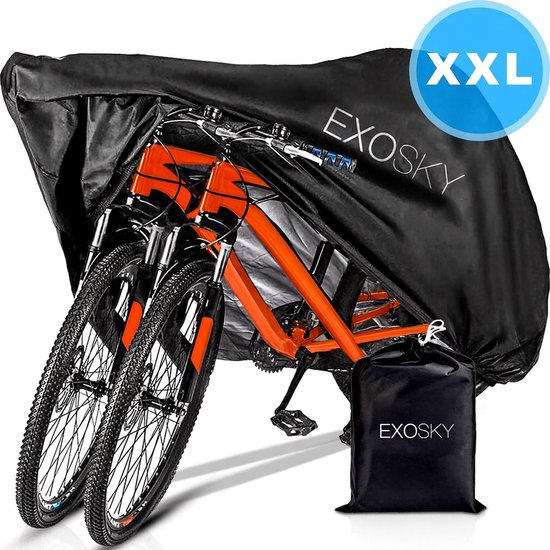 Exosky Fietshoes voor 1 / 2 fietsen - Waterdicht Ultra Sterk Oxford Coating - (Elektrische) Fietsbeschermhoes Incl. Opbergzak